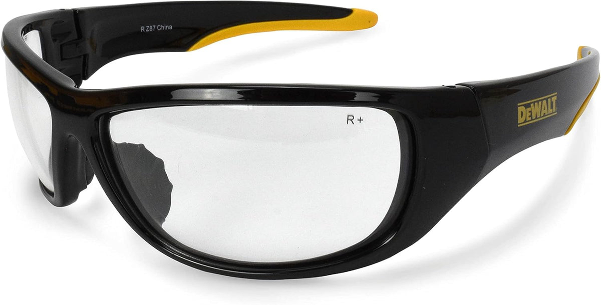 Dewalt Dominator Safety Glasses Dpg94 Unisex Adult Non Slip Polarized Mirrored Rubber Full Rim - Image 1
