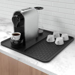 Silicone Coffee Mat, 24''x16'' Bar Mat with Detachable Dish Drying Mat - Fits Under Coffee Maker & Dish Rack - Image 9