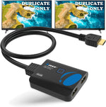 OREI 4K HDMI Splitter front view displaying input and output connection ports