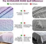 Schnauzer Home full queen quilt folded display