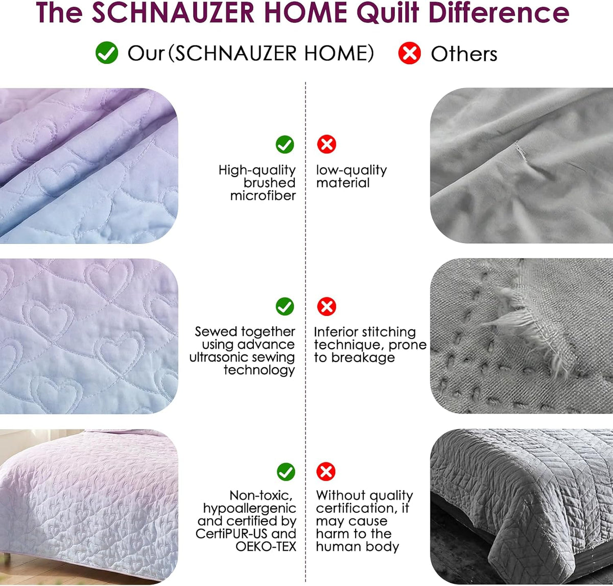 Schnauzer Home full queen quilt folded display
