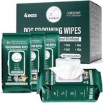 ATIFBOP premium imported pet wipes stacked lifestyle shot highlighting the professional grooming collection