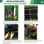 Sysmashing 17.7 by 11.8 inches reptile cage background panel material thickness view.