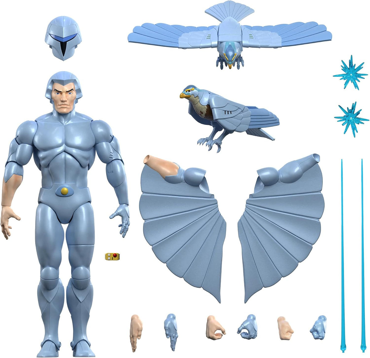 Super7 SilverHawks Quicksilver action figure front view