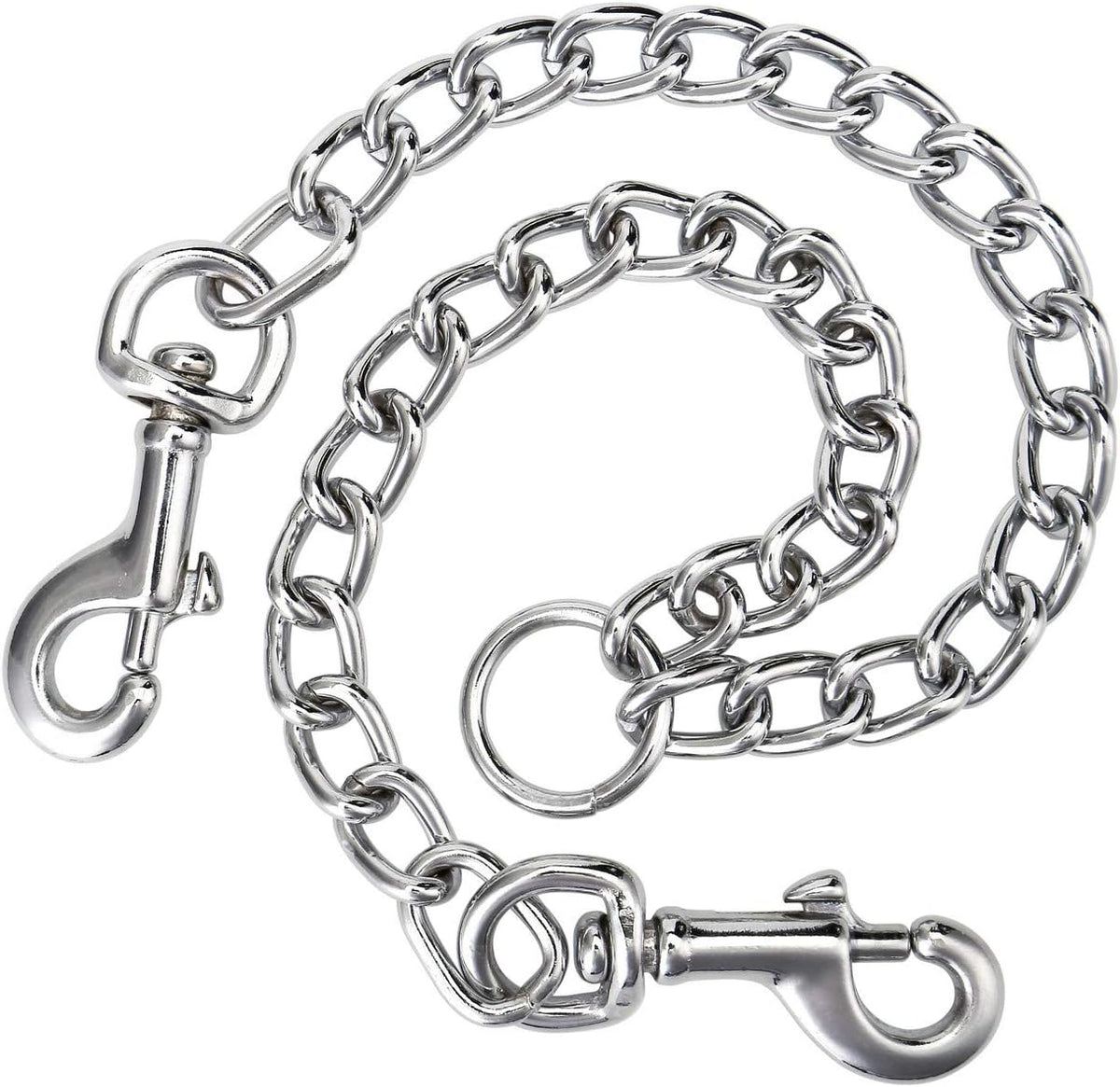 Filhome dual pet extension lead showcasing the universal tangle free swivel hooks.