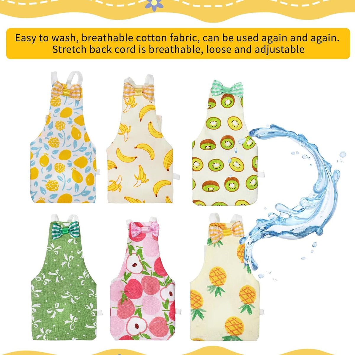 SULIKJHUI lightweight polyester bird diapers emphasizing the leakproof inner fabric layer