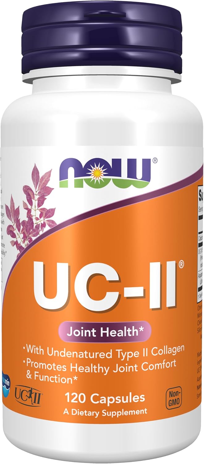 Now Foods UC-II Type II Collagen front view bottle