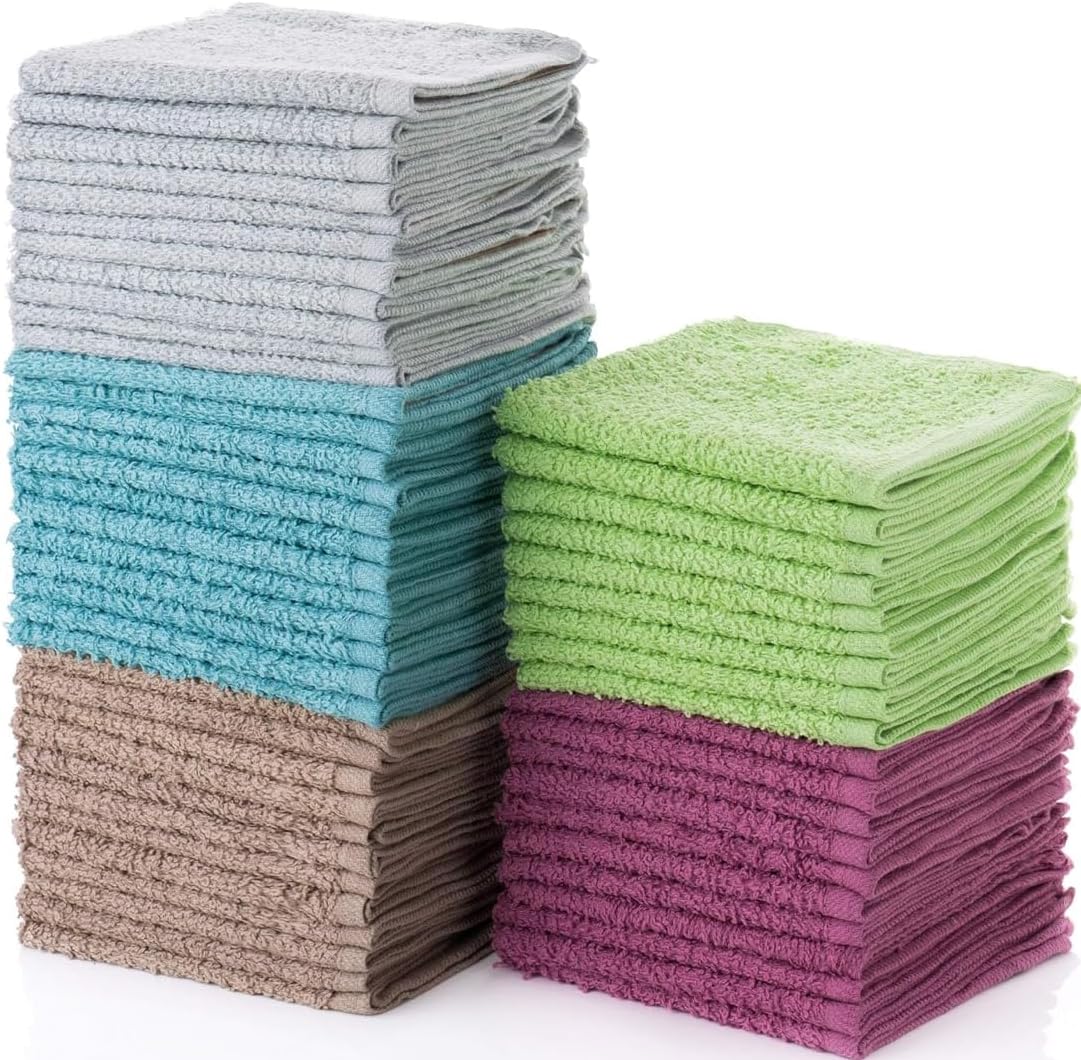 Simpli-Magic cotton wash cloths 50 pack front view