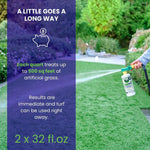 Dog urine and feces odor neutralizer for synthetic lawns
