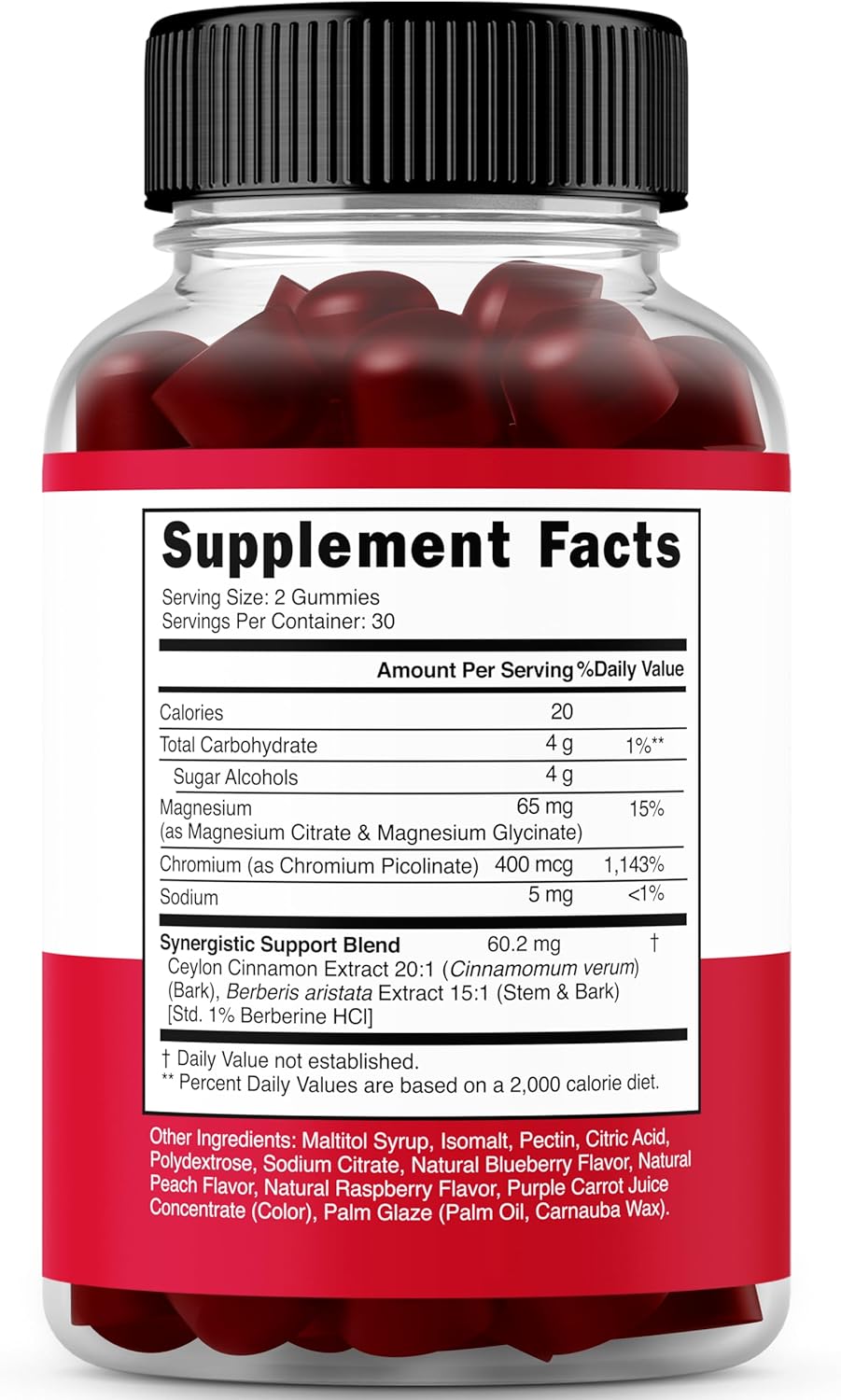 Close up of Dorado Nutrition Berberine supplement bottle