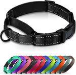 Martingale Collar for Dogs with Quick Release Buckle, Reflective Soft Padded & Escape Proof, Adjustable Nylon Dog Collars for Training & Daily Walking (Hotpink,M) - Image 9
