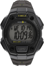 Timex Ironman Endure 30 shock resistant digital watch dial closeup