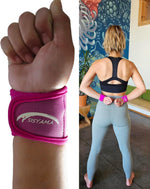 Sisyama neoprene wrist brace close up texture
