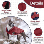 Close up view of the adjustable hook and loop fasteners on the Lelepet dog vest