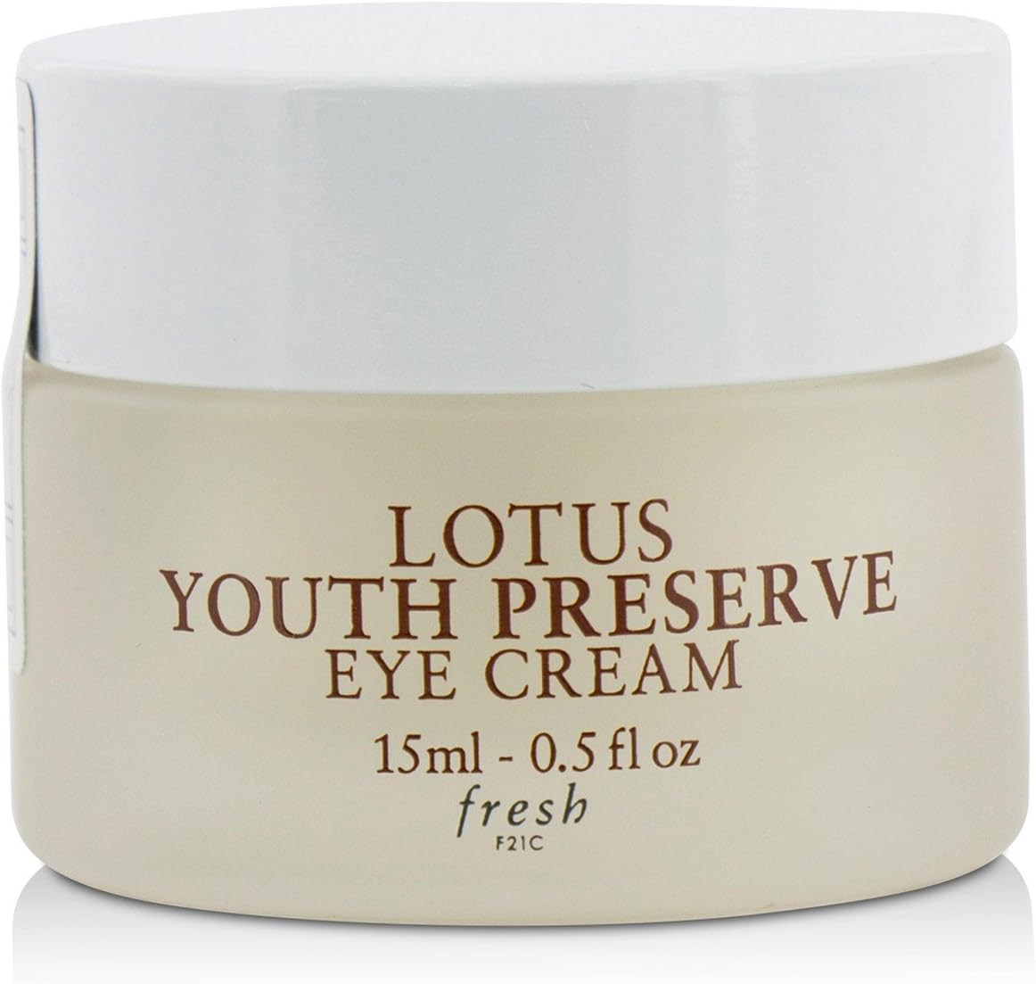 Fresh Lotus Youth Preserve Eye Cream open jar showing lightweight cream texture