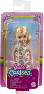 Barbie Chelsea doll side profile showing dress design