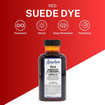 Angelus red shoe dye bottle side profile