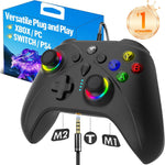 UGAME wired Xbox controller front view showing black gamepad shell and analog sticks