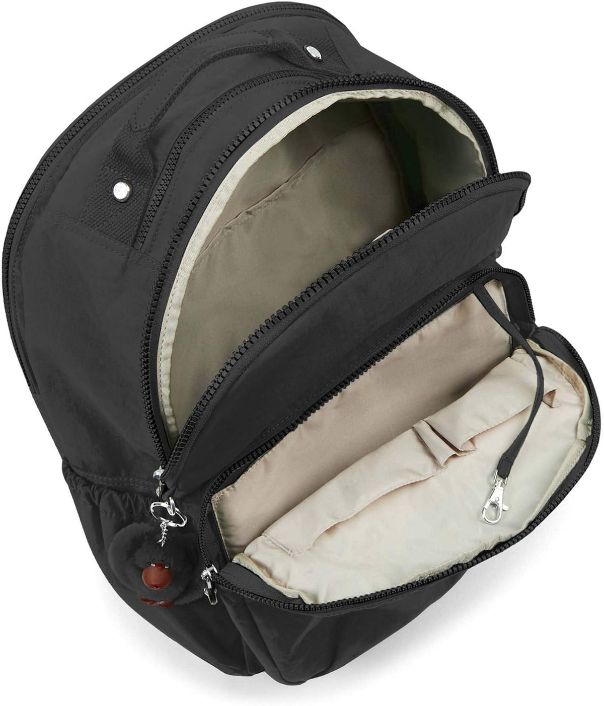 Kipling extra large laptop backpack back panel and padded straps