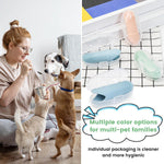 Duckart silicone toothbrush being used for cat dental care