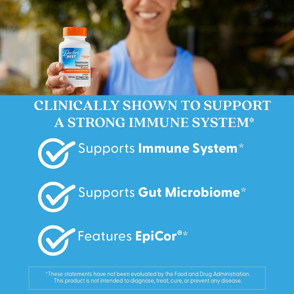Doctor's Best non-GMO certified supplement bottle layout