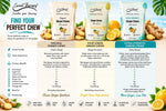 Sweet Therapy original flavor sugar free ginger chews individual pieces