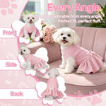Yudodo small dog dress with rhinestone bowtie