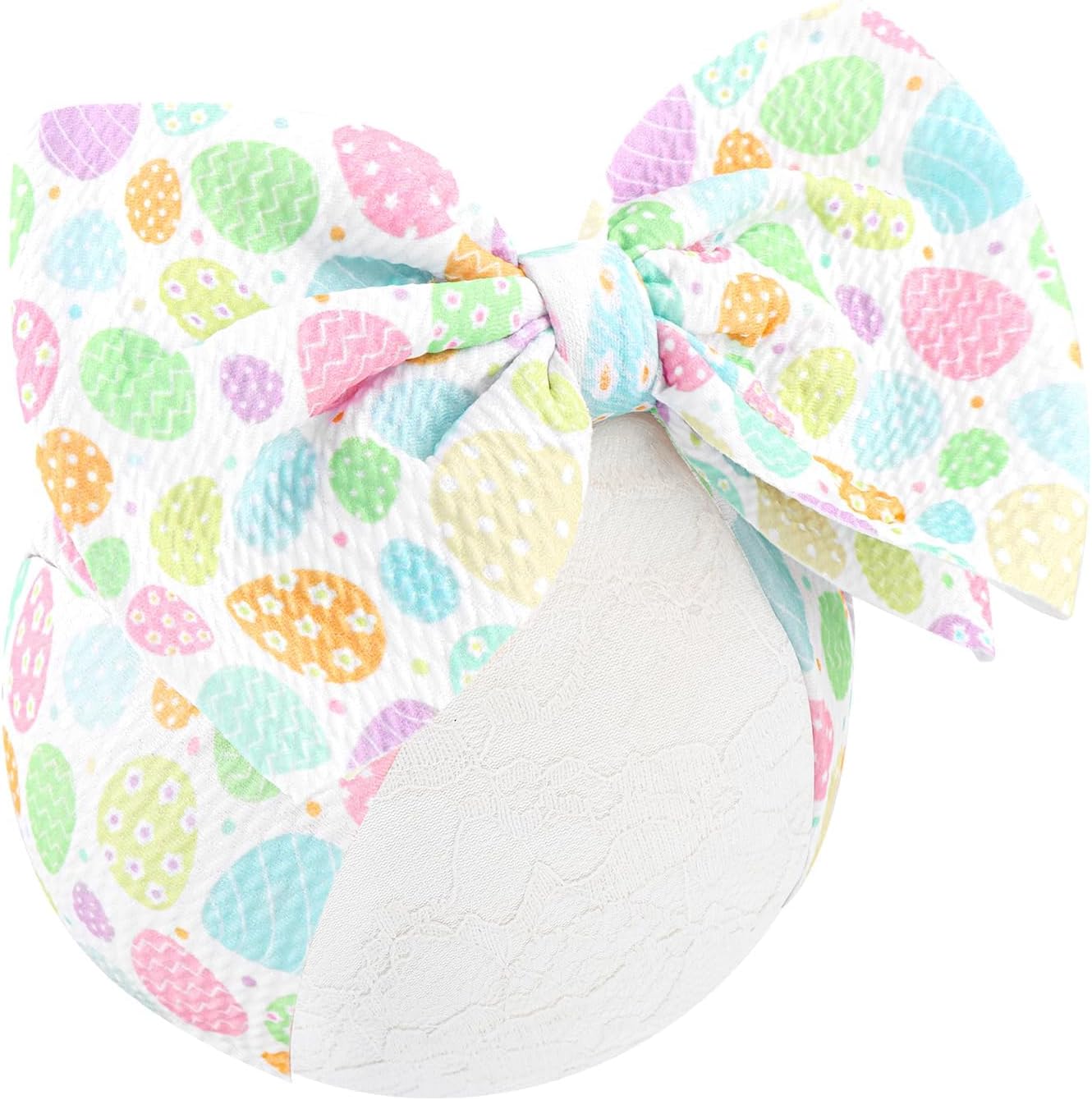 Lanmerry YanJie Easter egg baby girl bow headband front view