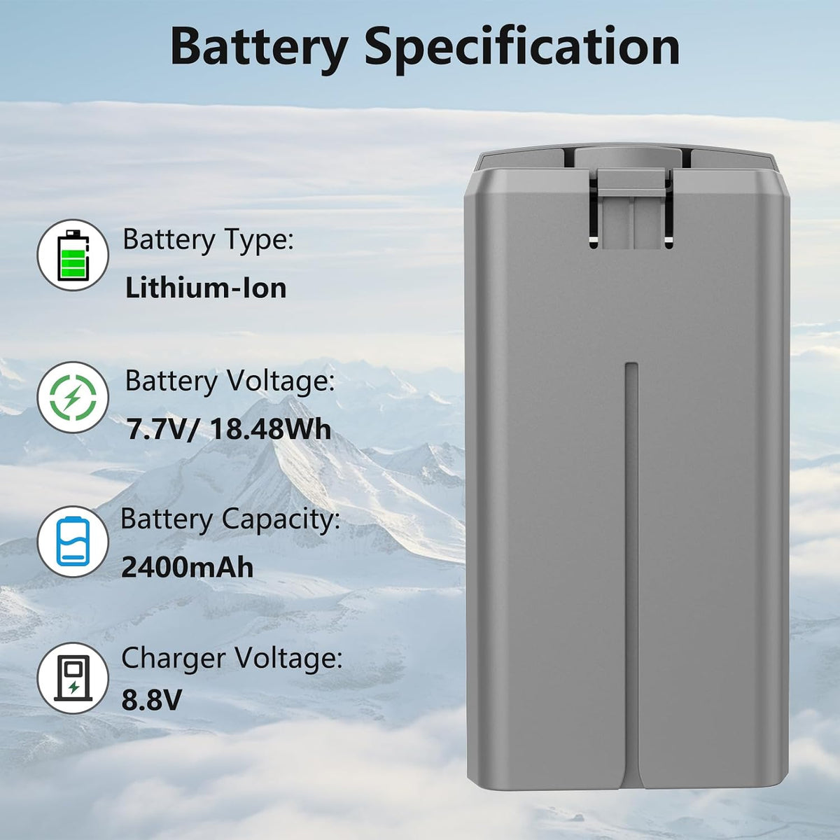 Complete MVMOD battery and charger kit packaging overview
