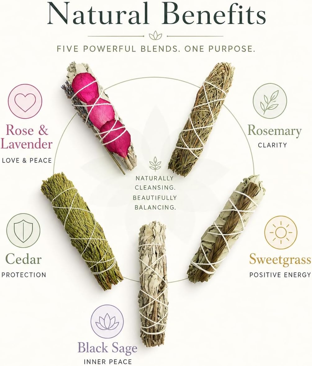 Tomoko rosemary smudge stick herb cluster