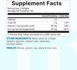 Micro Ingredients Chelated Iron supplement dosage and direction panel
