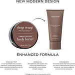 Deep Steep body butter applied on skin for hydration