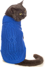 Stretchy Cat Sweater - 17 Colors & 6 Sizes | Snug Winter-Ready Knit for Boy/Girl Cats & Kittens(Maple Leaf Red, Small) - Image 14