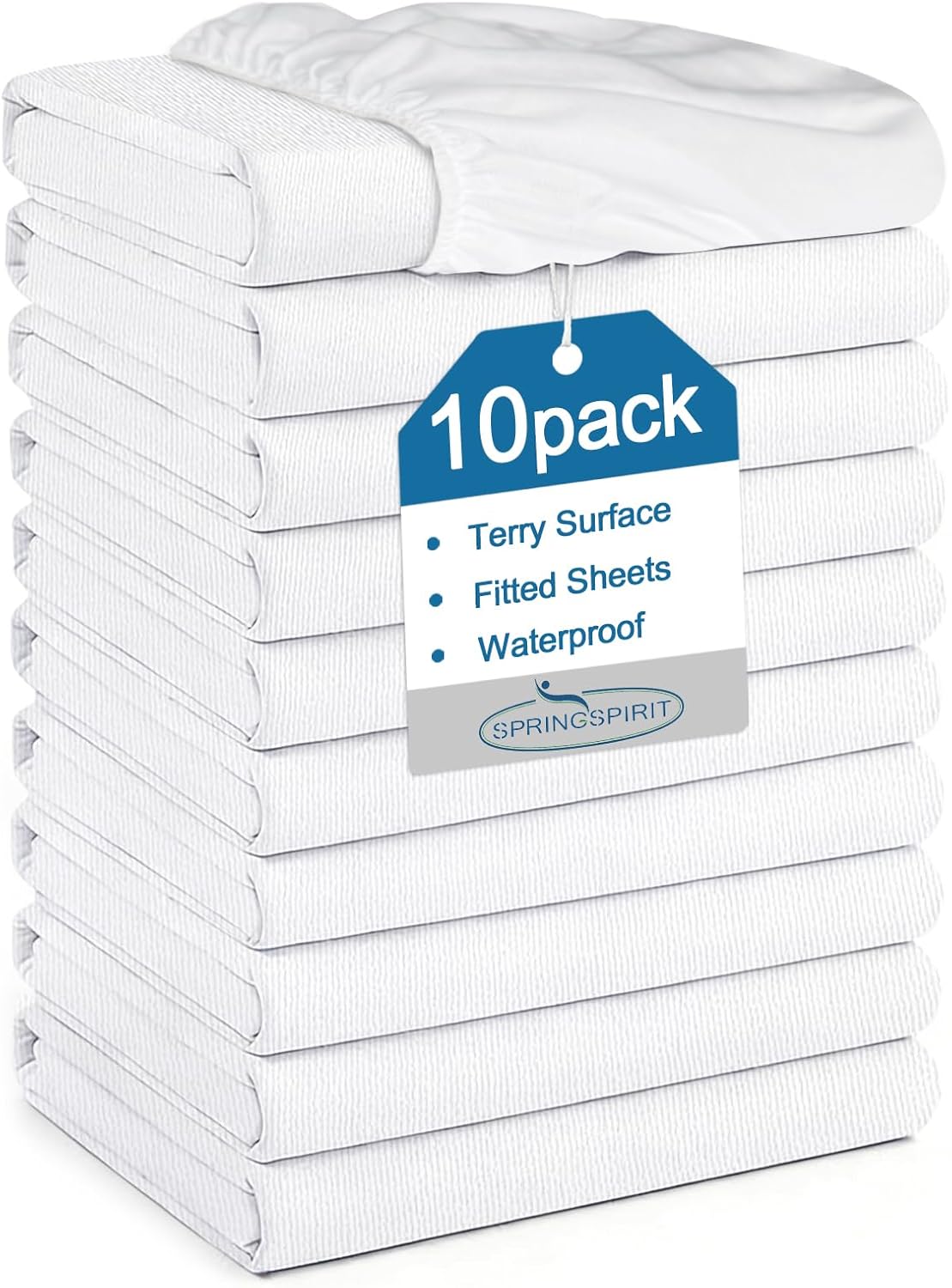 Queen Size Mattress Protector Waterproof,Absorbent Fitted Sheet | up to 18" Deep Pocket,Mattress Cover Queen Size Bed Sheets,Terry Machine Wash Protection Mattress Protector - Image 10