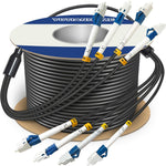 Yutianhome 50 Meter 4 Core Armored Fiber Optic Cable front view