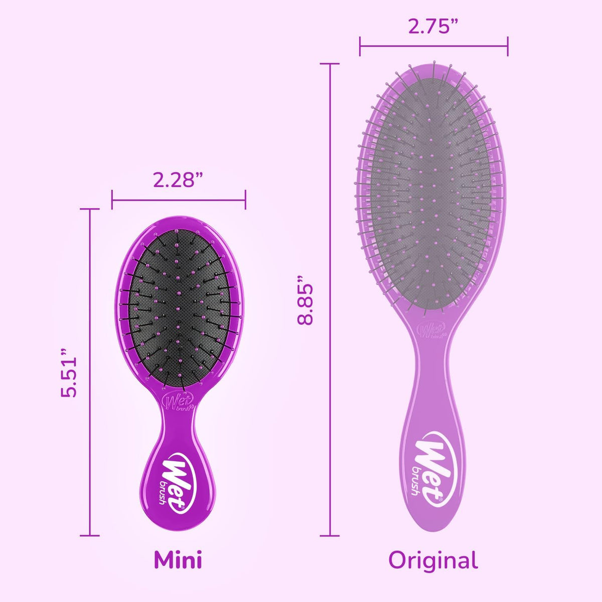 Wet Brush Squirt purple mini hairbrush