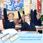Joyberg kids behavior incentive punch cards packaging and contents overview