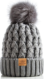 Page One Womens Winter Ribbed Beanie Front View Authentic Knit Hat