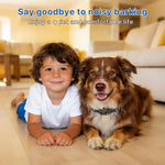 Dinjoo smart bark collar packaging and included accessories