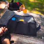 PACK2RIDE Blossom Roll Bike Saddle Bag with repair tools packed