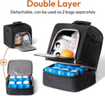 NCVI double layer breast pump bag showing upper compartment