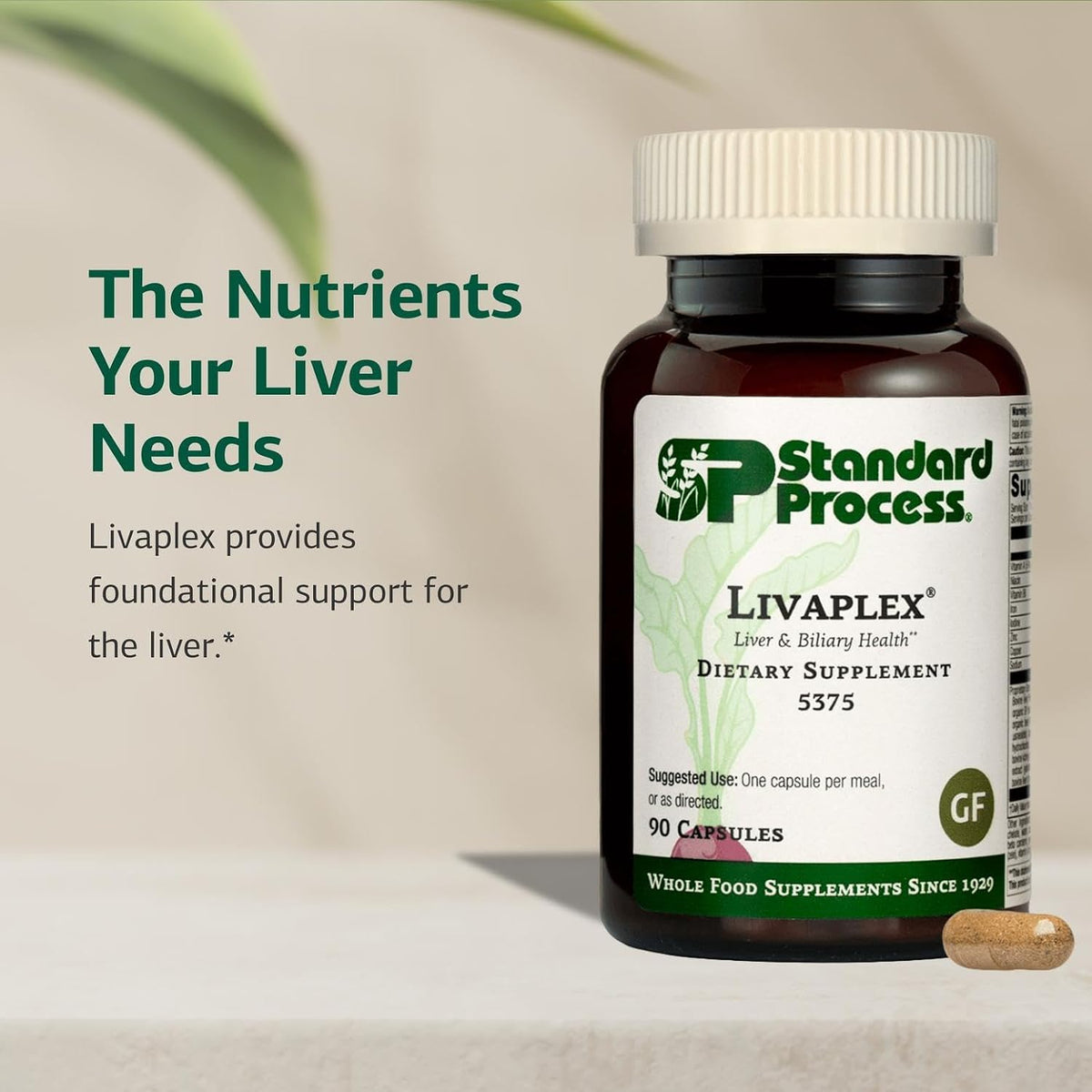 Standard Process Livaplex, Bowel, Digestion & Liver Support, 90 Capsules - Image 3