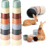 8 Pcs Stacking Cups for Rabbits, Colorful Bunny Toys for Rabbits and Small Animals, Nesting Rabbit Toys of Different Sizes, Bunny Stacking Cups for Hiding Food and Playing - Image 9