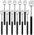 HOFASON Bulk Christmas Stocking Stuffers Gifts For Men Women, 12 PCS Back Scratcher Extendable Portable Bear Claw Metal Telescopic Back Massager Tool for Thanksgiving Birthday Prizes For Adults(Black) - Image 1