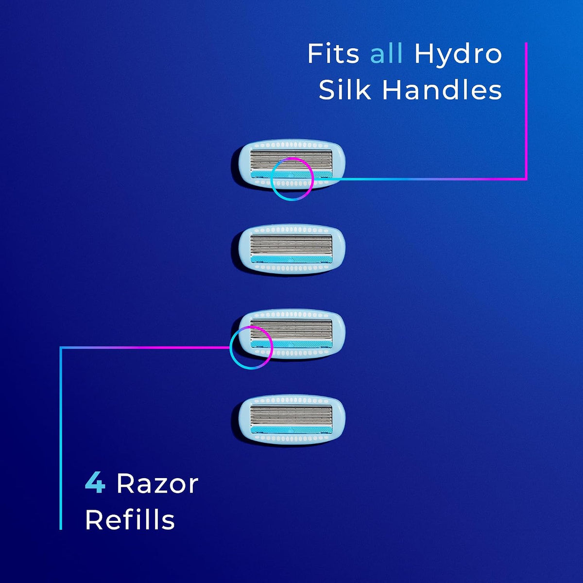 Schick Hydro Silk 4 pack blister display