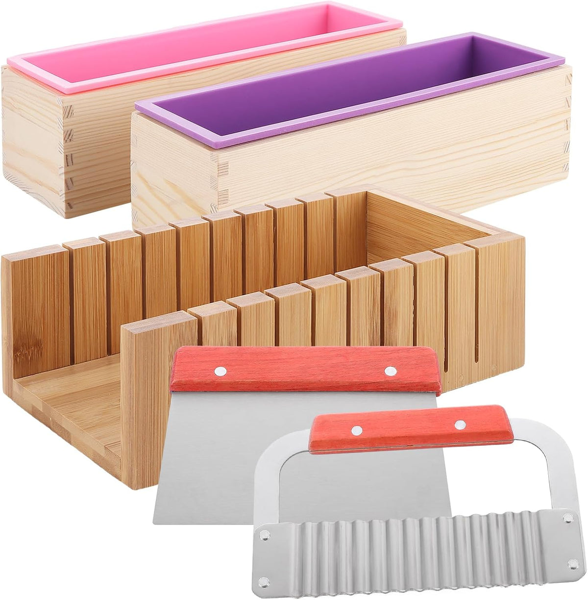 MUXHEL 5 pieces DIY soap making kit front view