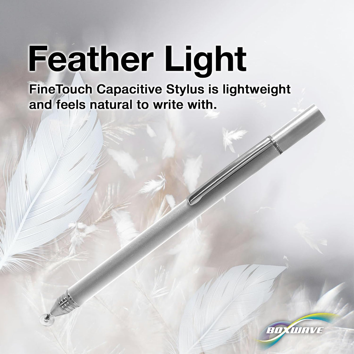BoxWave stylus pen angled view showing sleek body finish