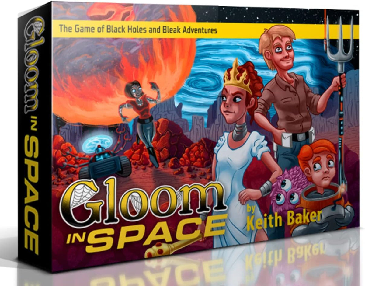 Atlas Games Gloom in Space front view tabletop card game