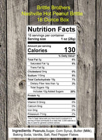 Brittle Brothers gourmet spicy peanut candy chunks displaying rich caramel and roasted nuts