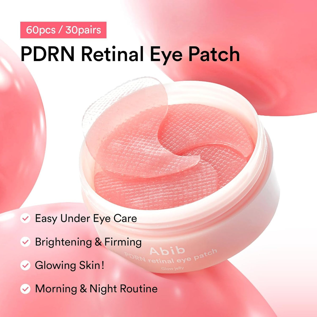 Abib Jericho Rose moisturizing eye patches side packaging view